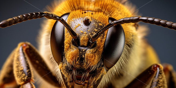 Macro photo of a bee - Starpik Stock