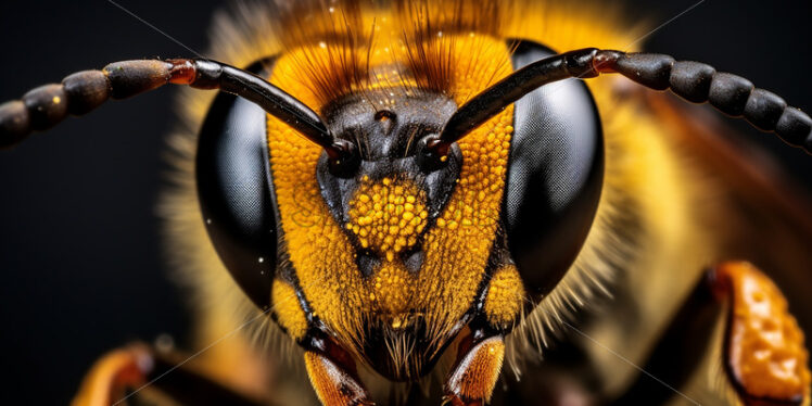 Macro photo of a bee - Starpik Stock