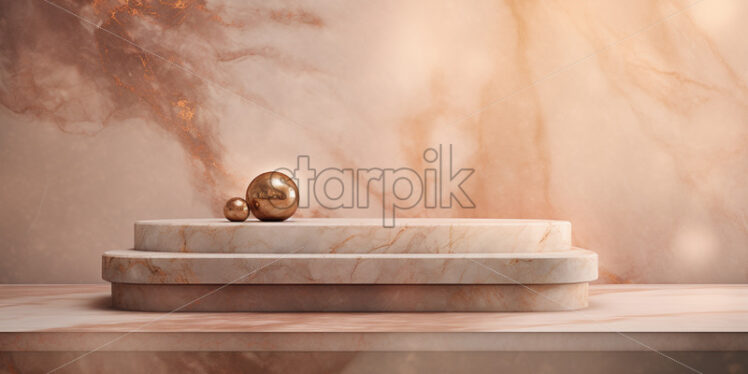 Marble podium product placement background - Starpik Stock