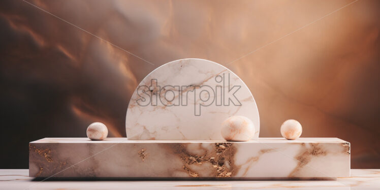 Marble podium product placement background - Starpik Stock