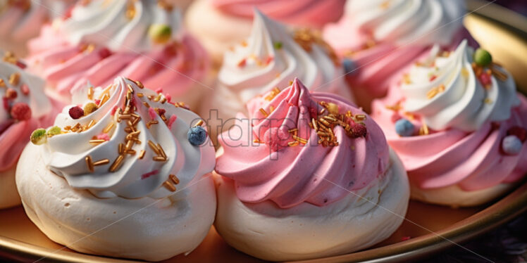 Meringue cookies delicate dessert festive - Starpik Stock