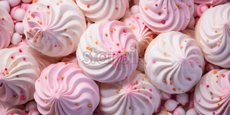 Meringue cookies delicate dessert festive - Starpik Stock