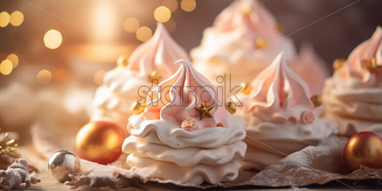 Meringue cookies delicate dessert festive - Starpik Stock