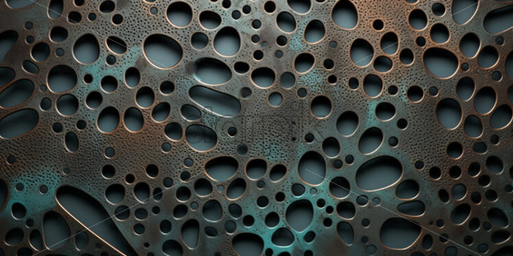 Metal with holes, sculpture - Starpik Stock