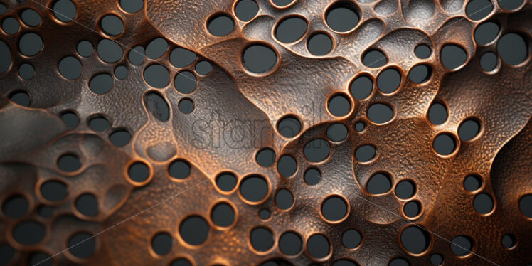 Metal with holes, sculpture - Starpik Stock