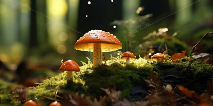 Mushrooms in the forest - Starpik Stock