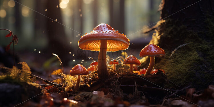 Mushrooms in the forest - Starpik Stock