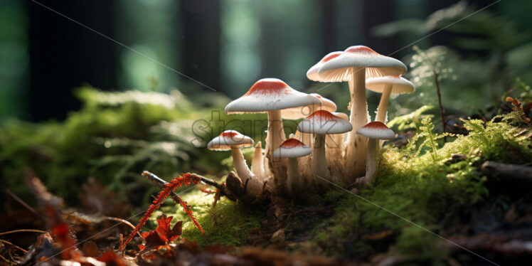 Mushrooms that grow in the forest - Starpik Stock