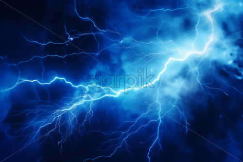 Natural phenomena, lightning in the clouds - Starpik Stock