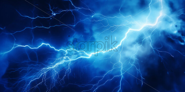 Natural phenomena, lightning in the clouds - Starpik Stock