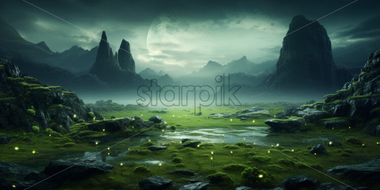 Nature on an alien planet - Starpik Stock