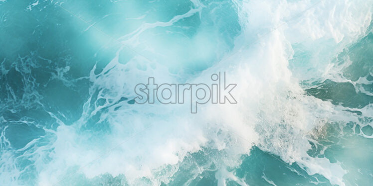 Ocean waves viewed from above - Starpik Stock