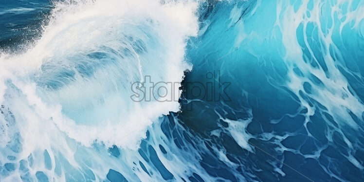 Ocean waves viewed from above - Starpik Stock