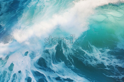 Ocean waves viewed from above - Starpik Stock