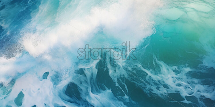 Ocean waves viewed from above - Starpik Stock