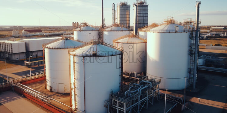 Oil refineries - Starpik Stock