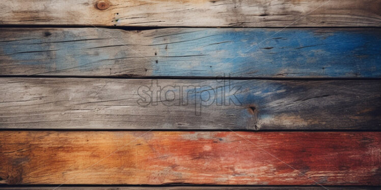 Old planks of different colors - Starpik Stock