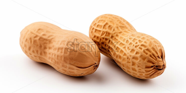 Peanuts on a white background - Starpik Stock