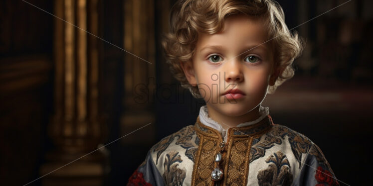 Portrait of a child from the royal family - Starpik Stock