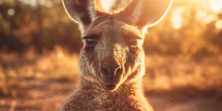 Portrait of a kangaroo - Starpik Stock