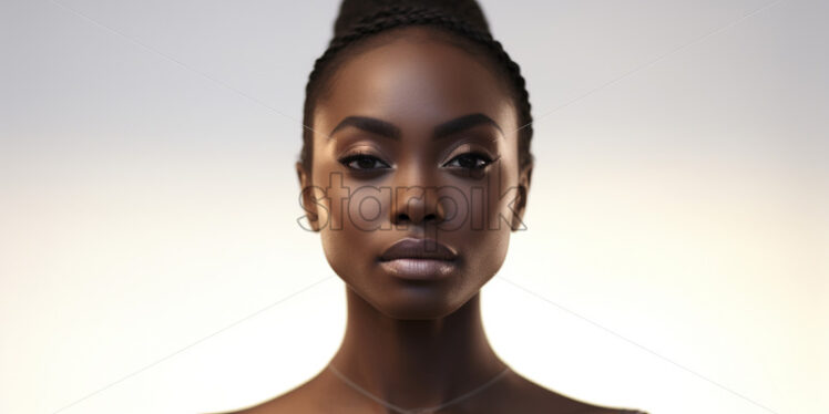 Portrait of a woman from Africa on a white background - Starpik Stock