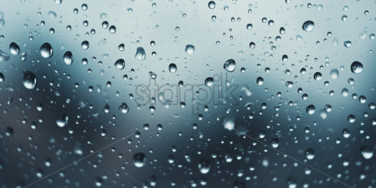 Raindrops on the glass - Starpik Stock