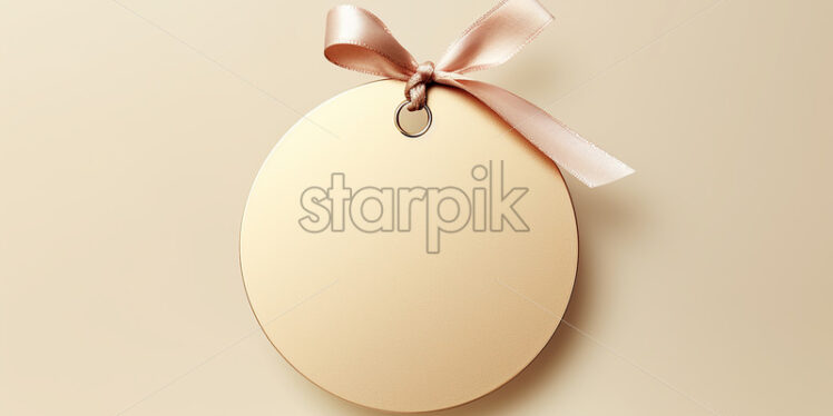 Round gift tag - Starpik Stock