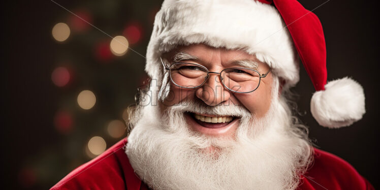 Santa Claus on dark background - Starpik Stock