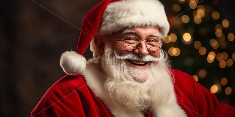 Santa Claus on dark background - Starpik Stock