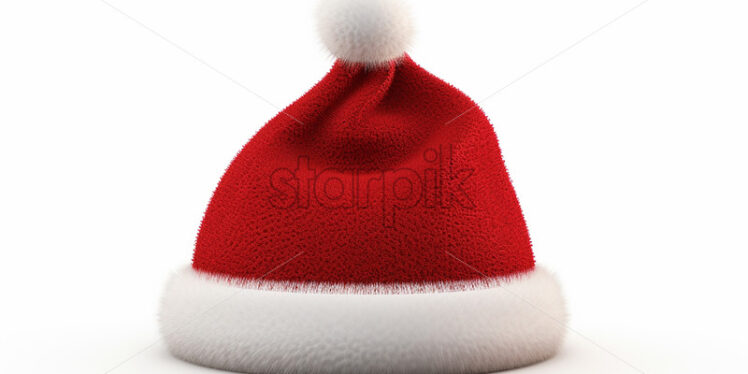 Santa's hat on a white background - Starpik Stock