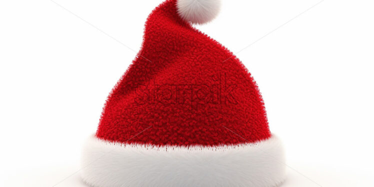 Santa's hat on a white background - Starpik Stock