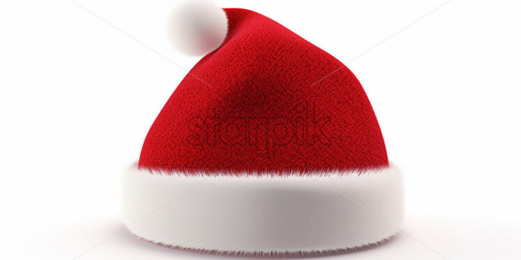 Santa's hat on a white background - Starpik Stock