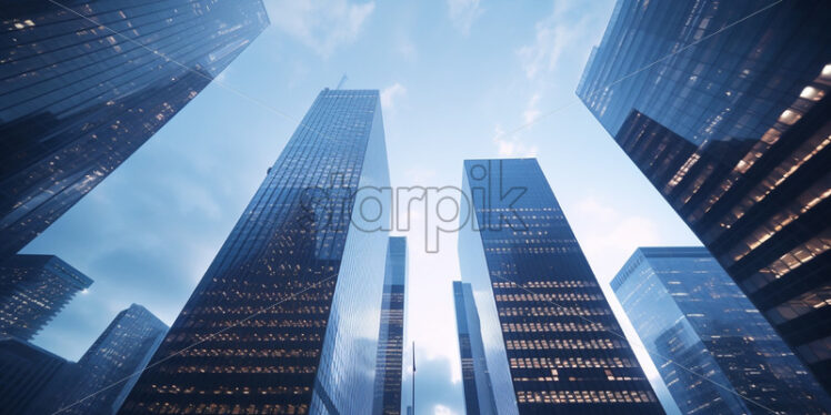 Skyscrapers, seen from below - Starpik Stock