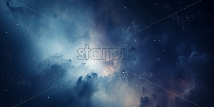 Space gas and dust sky at night - Starpik Stock