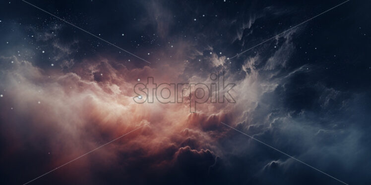 Space gas and dust sky at night - Starpik Stock