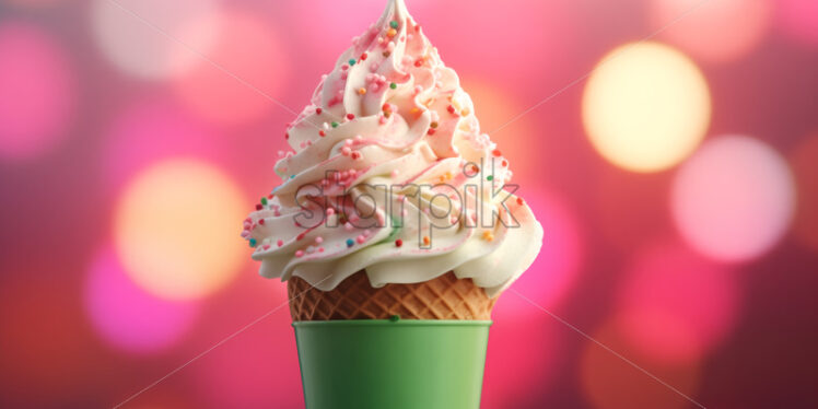 Spiral ice cream cone - Starpik Stock