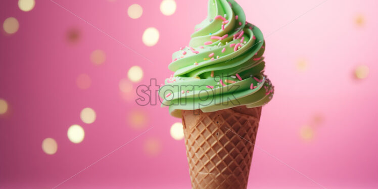 Spiral ice cream cone - Starpik Stock