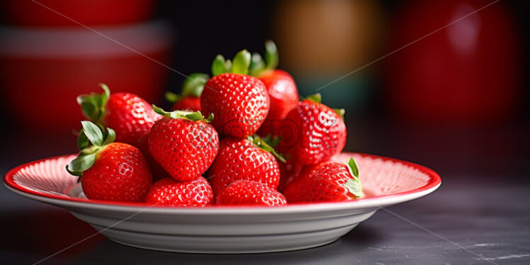 Strawberries on a ceramic plate
 - Starpik Stock