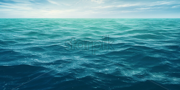 The blue-green surface of the ocean - Starpik Stock