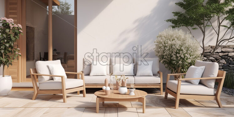 The design of an outdoor furniture - Starpik Stock