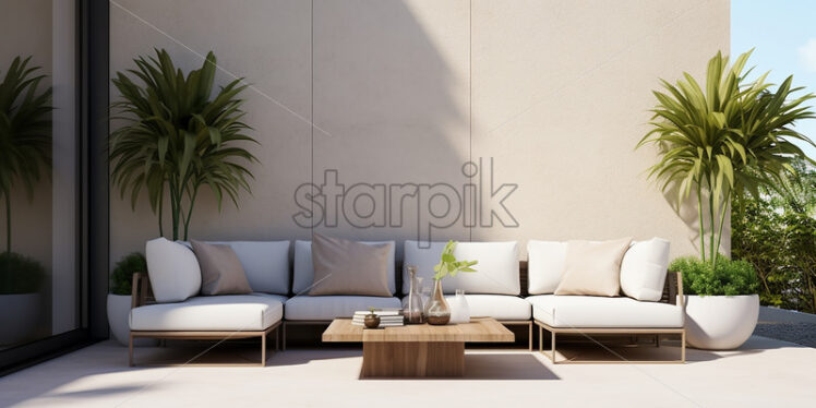 The design of an outdoor furniture - Starpik Stock