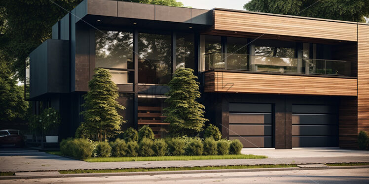 The facade of a modern house - Starpik Stock