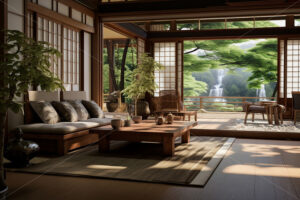 The interior of a living room in Japanese style - Starpik Stock