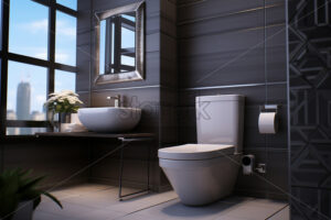 The interior of a modern bathroom - Starpik Stock