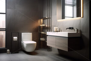 The interior of a modern bathroom - Starpik Stock