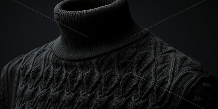 The texture of a black sweater - Starpik Stock