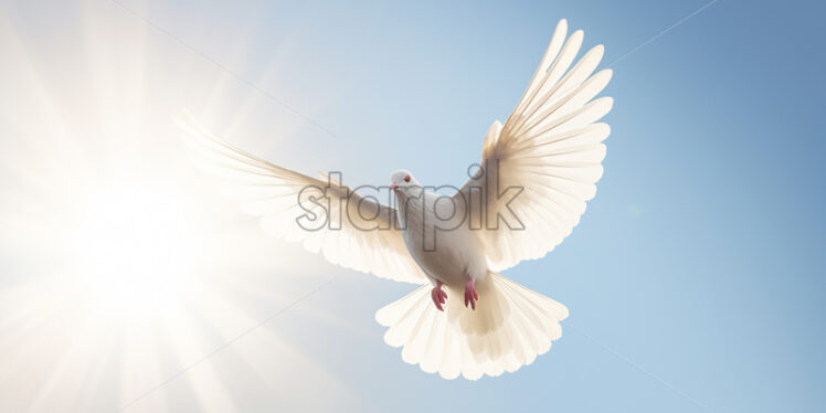 The white dove, the symbol of peace - Starpik Stock