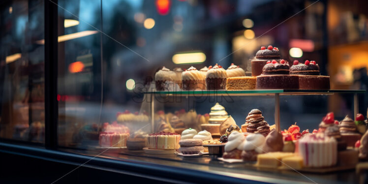 The window of a sweet shop - Starpik Stock