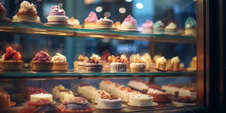 The window of a sweet shop - Starpik Stock