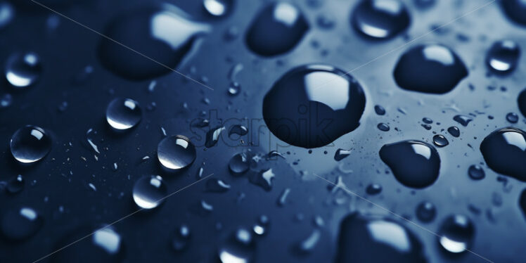 Water drops on the surface of an object - Starpik Stock